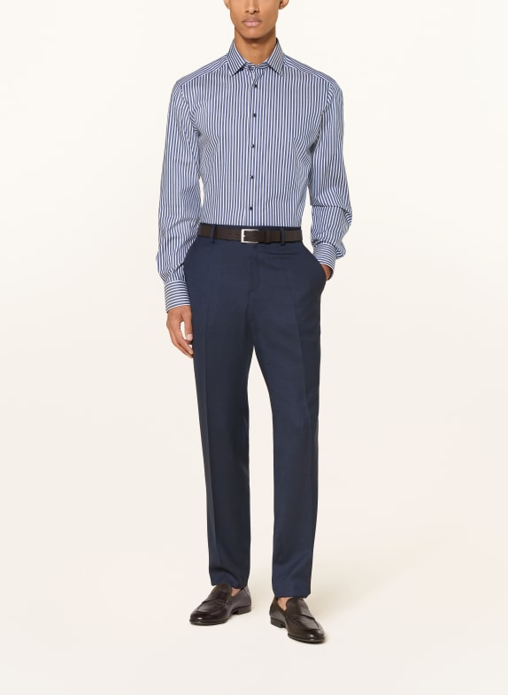 OLYMP Koszula o nowoczesnym kroju GRANATOWY / BIAŁY
