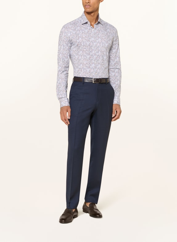 OLYMP Jerseyhemd Luxor 24/Seven modern fit CREME / BRAUN / BLAU