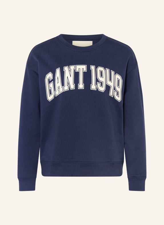 GANT Sweatshirt DUNKELBLAU / ECRU