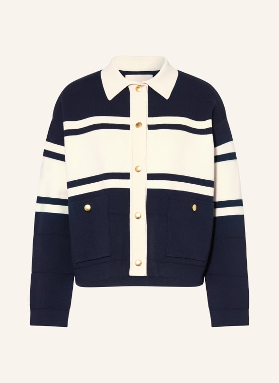 GANT Strickjacke DUNKELBLAU / CREME