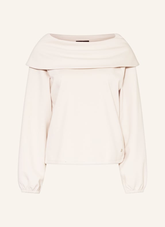 monari Off-shoulder blouse made from jersey CREAM