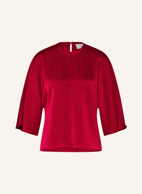 NEO NOIR LIORA shirt blouse in satin with 3/4 sleeves DARK RED