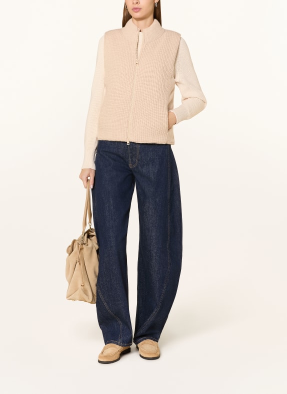 darling harbour Strickweste Sand Melange