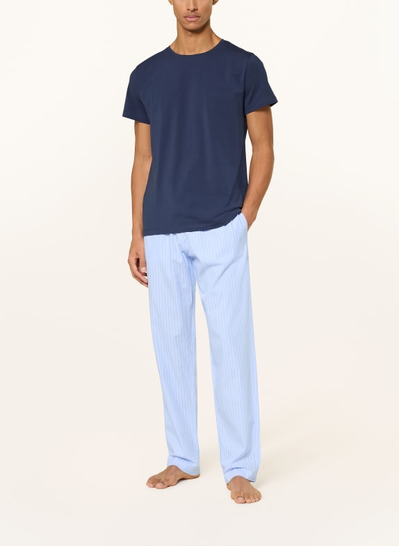 STROKESMAN'S Pyjamasbyxor LJUSBLÅ / VIT