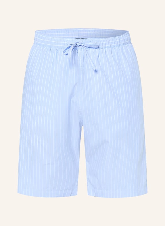 STROKESMAN'S sleep shorts LIGHT BLUE / WHITE