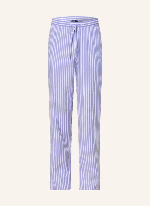 STROKESMAN'S sleep pants BLUE / WHITE