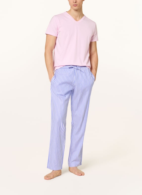 STROKESMAN'S Pyjamasbyxor BLÅ / VIT