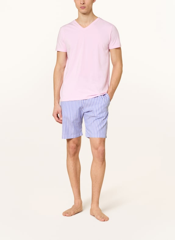 STROKESMAN'S Sovshorts BLÅ / VIT