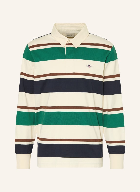 GANT Rugbyshirt CREME / GRÜN / DUNKELBLAU