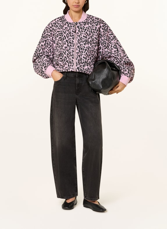 lollys laundry Kurtka LIWLL RÓŻOWY / CZARNY