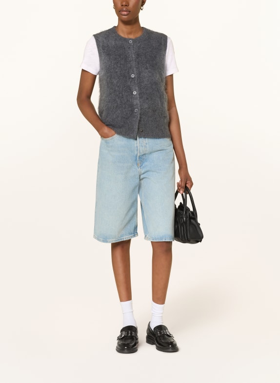 MRS & HUGS Strickweste aus Cashmere GRAU