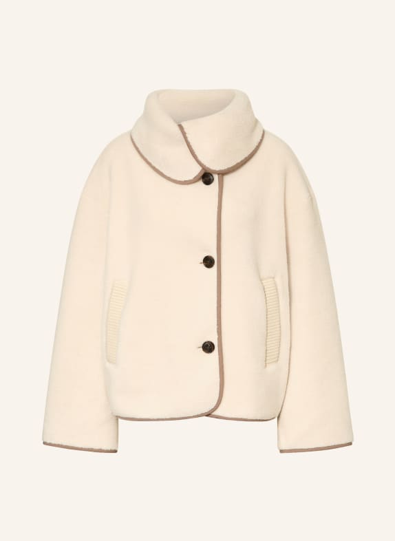 VARLEY teddy fur jacket LIGHT BROWN / TAUPE