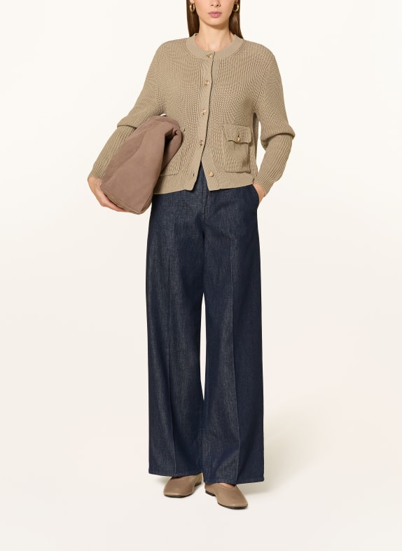 darling harbour Strickjacke TAUPE