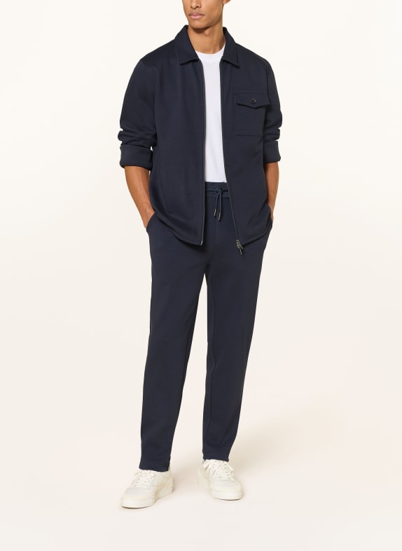 FYNCH-HATTON Sweatpants aus Piqué DUNKELBLAU