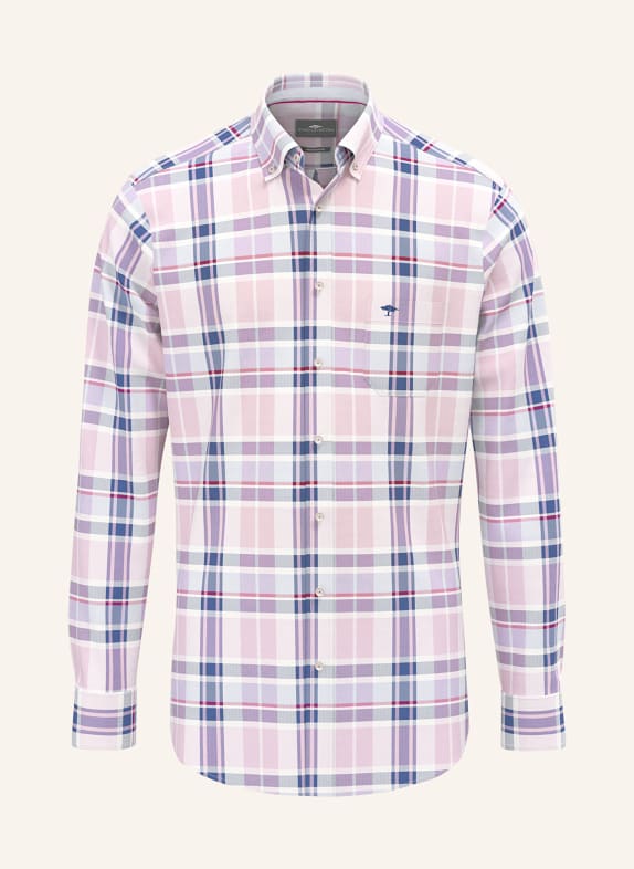 FYNCH-HATTON Hemd Regular Fit ROSA / BLAU / WEISS