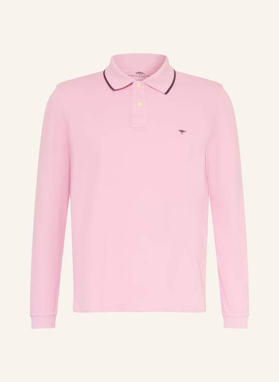 FYNCH-HATTON pique polo shirt ROSE / DARK BROWN