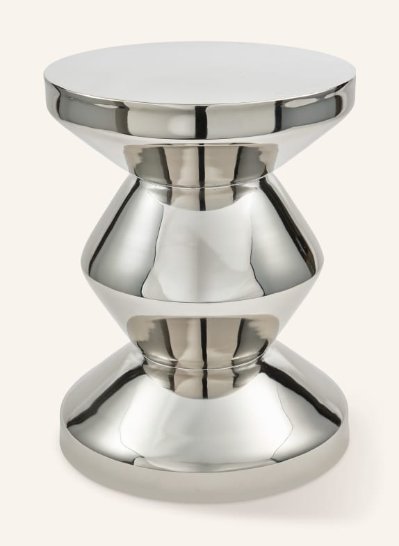 POLSPOTTEN Table d'appoint ZIG ZAG ARGENT