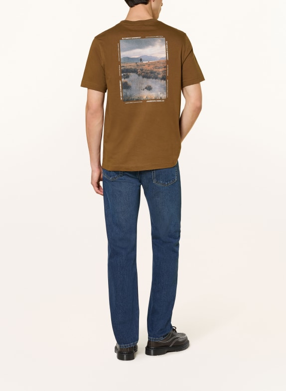 Barbour T-shirt PARKEND BRUN