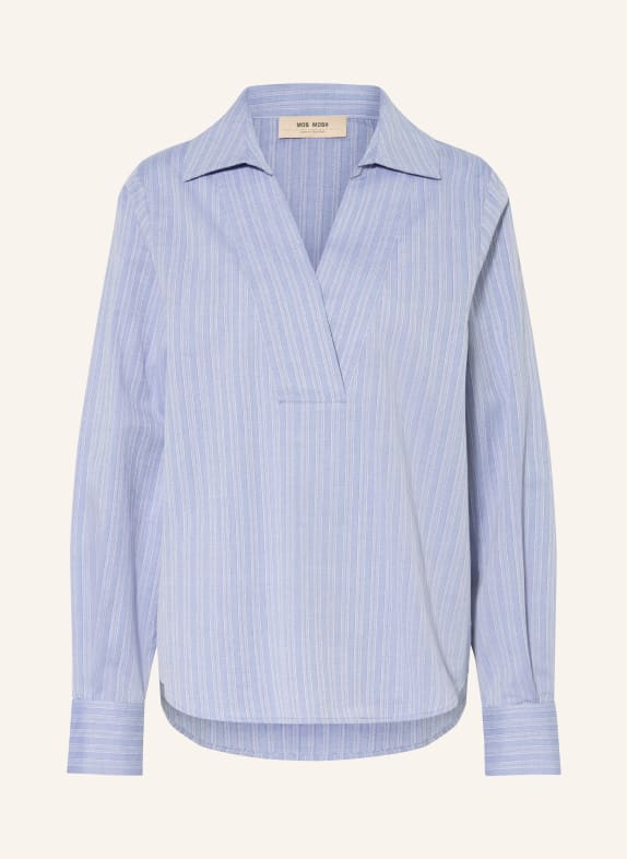 MOS MOSH Blouse shirt MMAVENT YEN BLUE GRAY / LIGHT BLUE