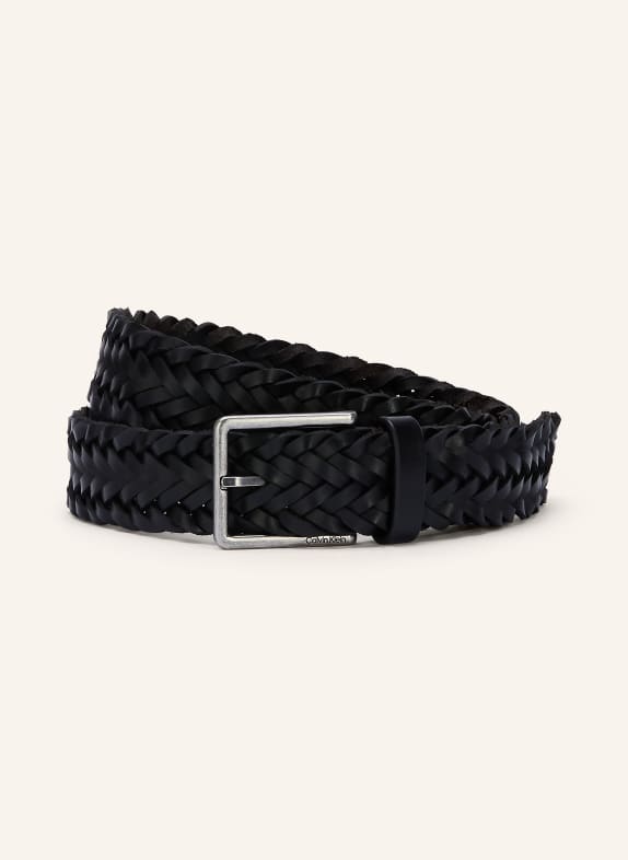 Calvin Klein braided belt BLACK