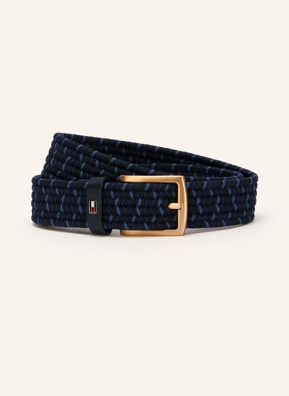 TOMMY HILFIGER DENTON belt DARK BLUE / LIGHT BLUE / BLACK