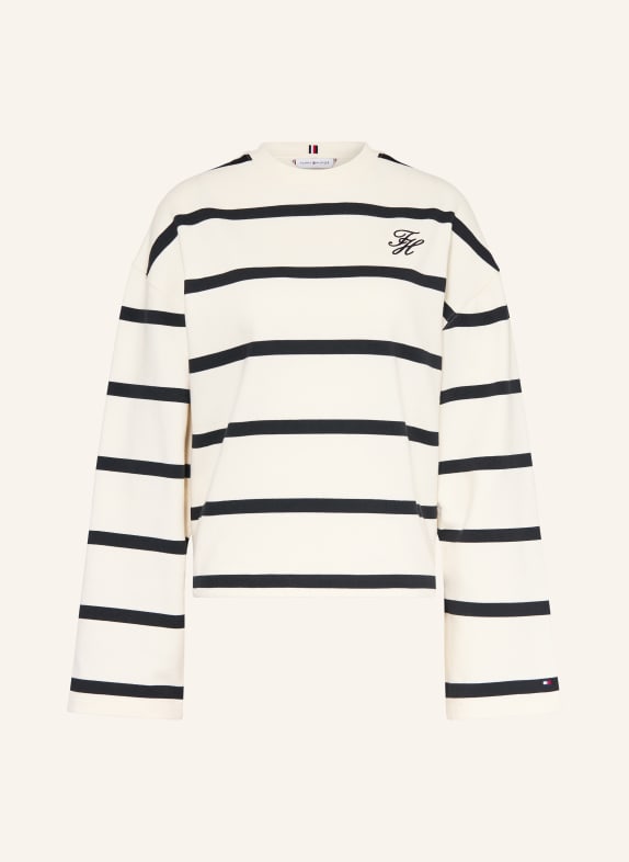TOMMY HILFIGER sweatshirt ECRU / BLACK
