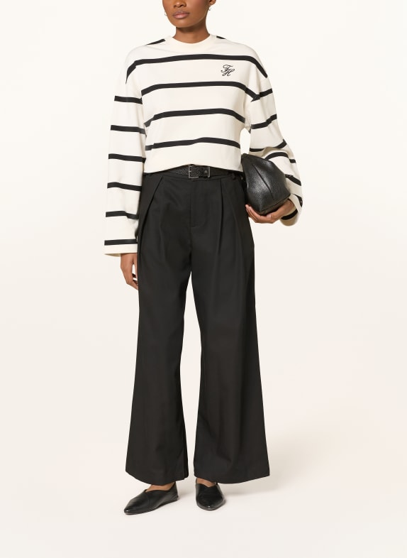 TOMMY HILFIGER sweatshirt ECRU / ZWART