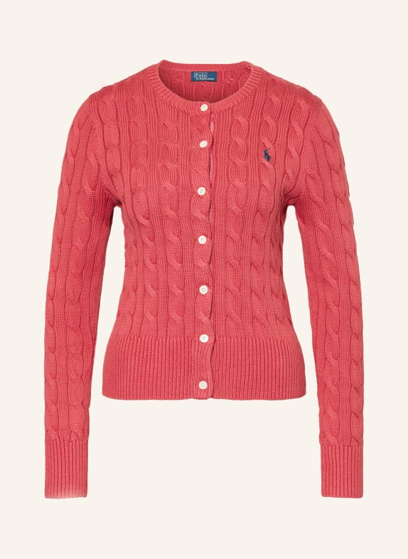 POLO RALPH LAUREN Strickjacke ROT / DUNKELBLAU