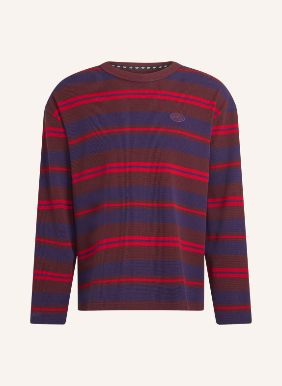 adidas Originals Long-sleeved shirt 90S ALTERNATIVE DARK PURPLE / BROWN / RED