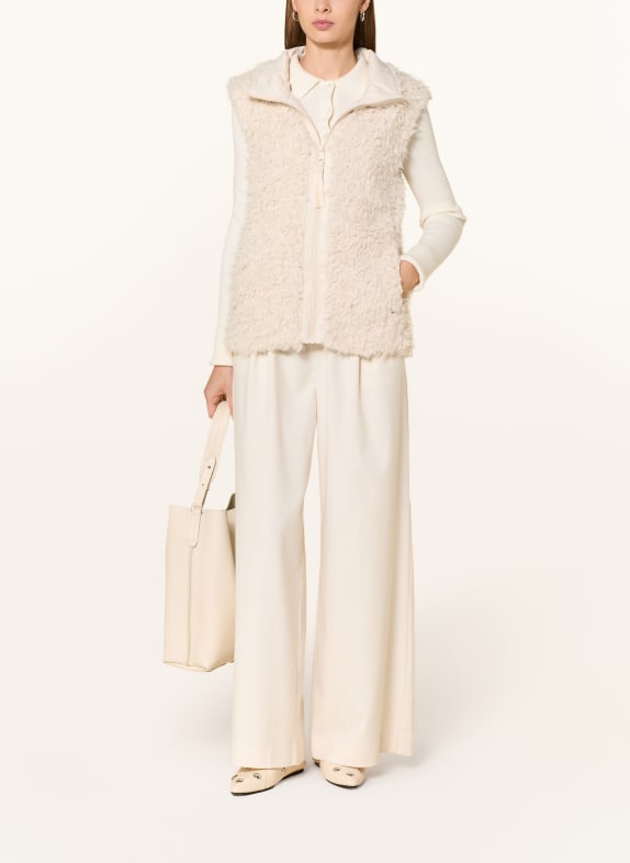 BETTY&CO Gilet en fausse fourrure CRÈME