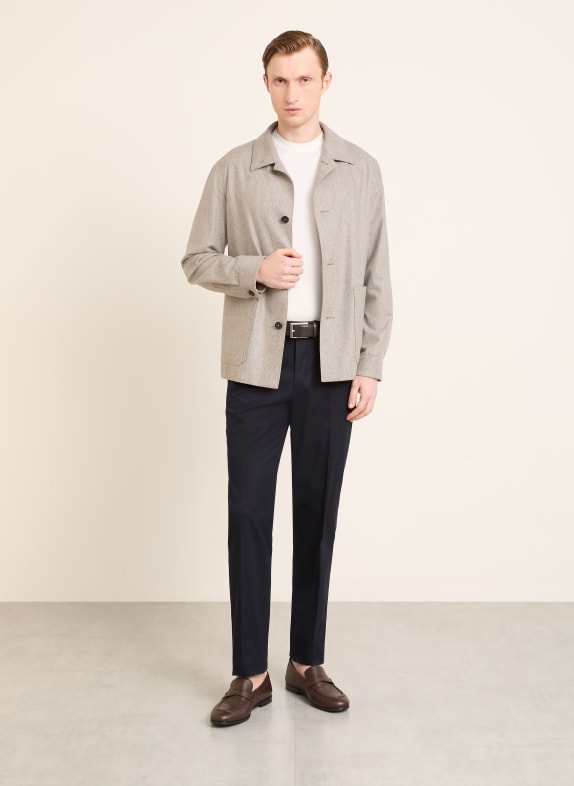 ZEGNA Chino Extra Slim Fit TMAVĚ MODRÁ