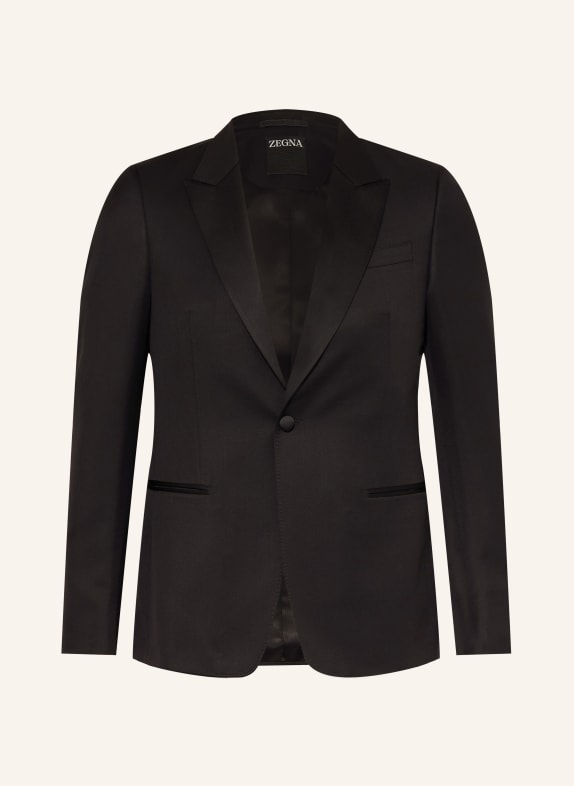 ZEGNA Smoking dopasowany CZARNY