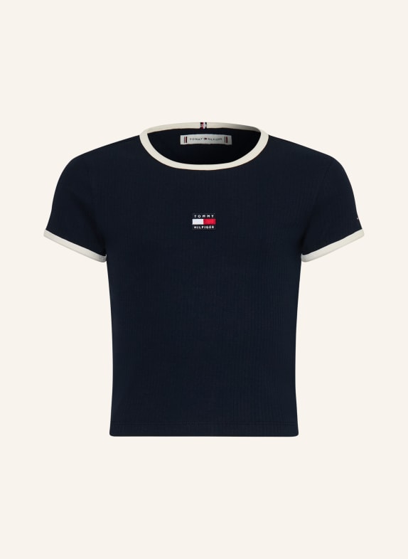 TOMMY HILFIGER T-Shirt SCHWARZ / WEISS
