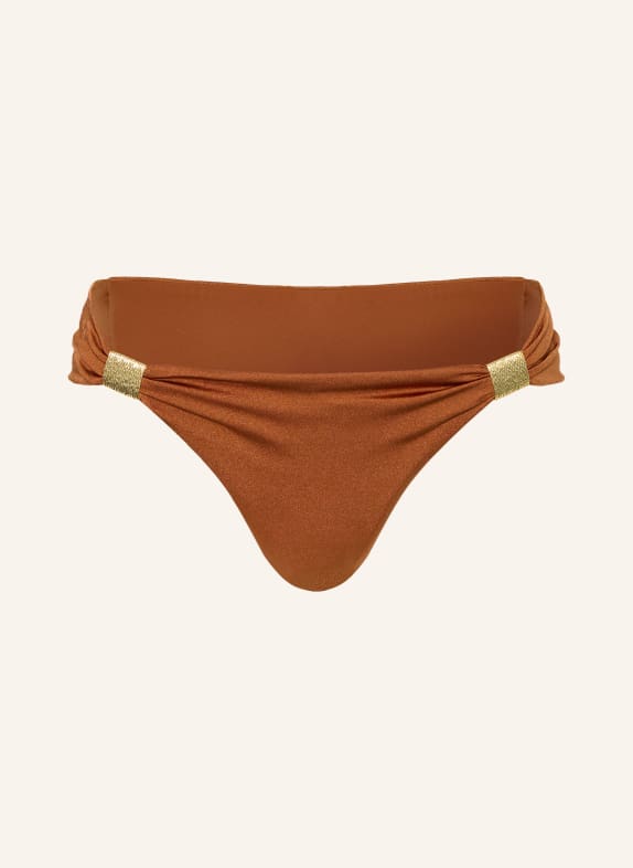 heidi klein Basic-Bikini-Hose RUST COGNAC / GOLD