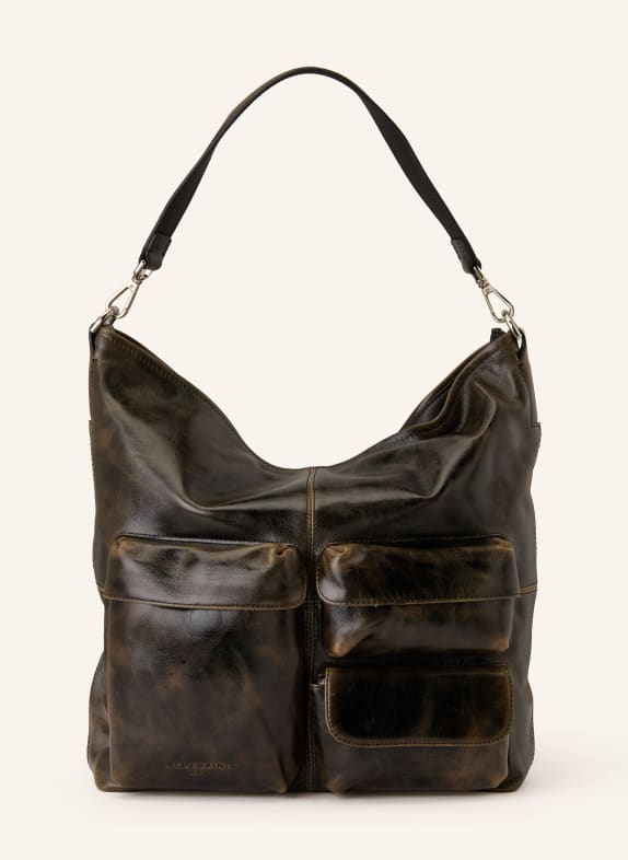 LIEBESKIND drawstring bag DARK BROWN