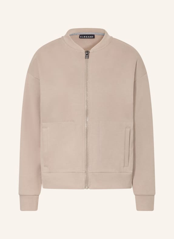 ELBSAND Bluza ENID SZAROBRĄZOWY