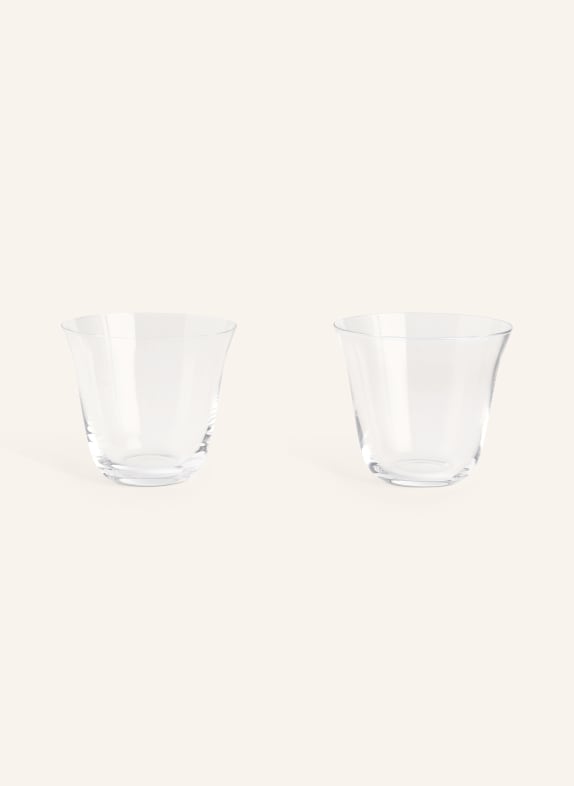 HAY set of 2 drinking glasses CURVE WHITE