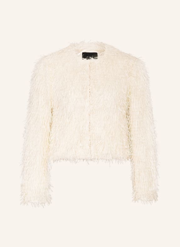 oui Boxy jacket with glitter thread ECRU