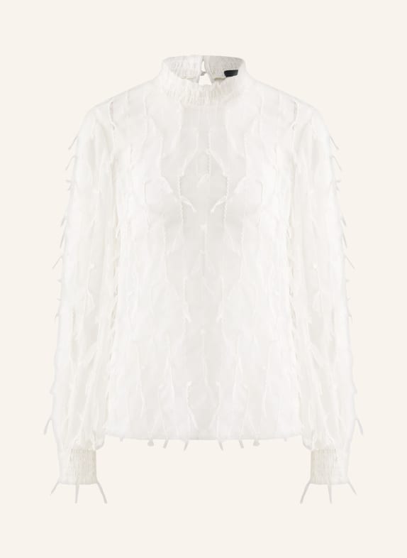 oui Blouse shirt with pleats WHITE