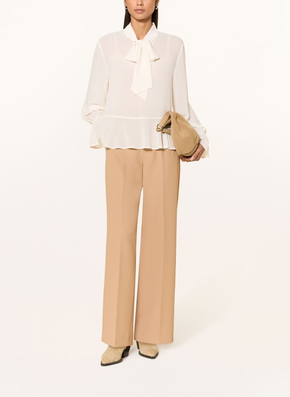 oui Overhemdblouse met ruches WIT
