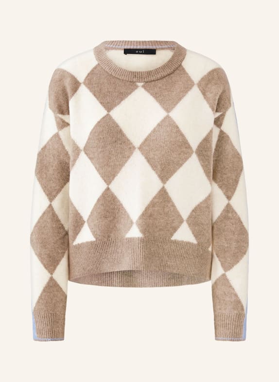 oui Pullover TAUPE / ECRU