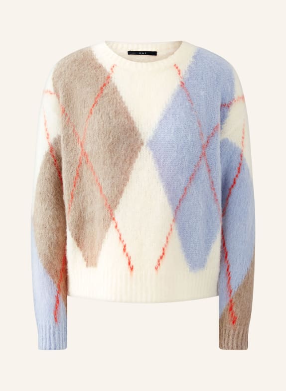oui sweater CREAM / BROWN / LIGHT BLUE