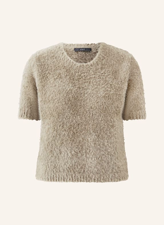 oui knit shirt TAUPE