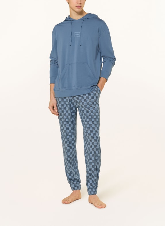 HUGO Pyjamasbyxor AAROON BLÅGRÅ / MÖRKGRÅ / LJUSBLÅ