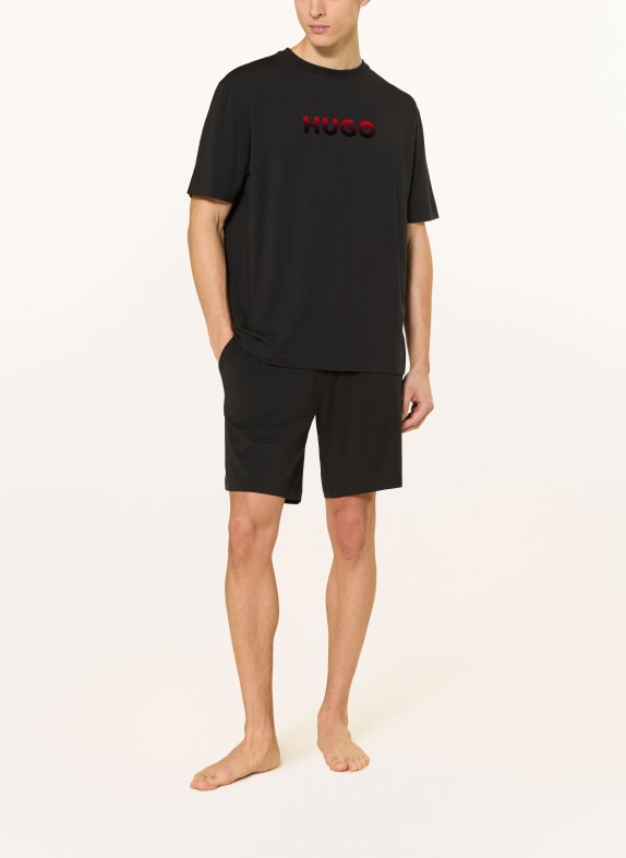 HUGO Sovshorts RAY SVART / MÖRKRÖD