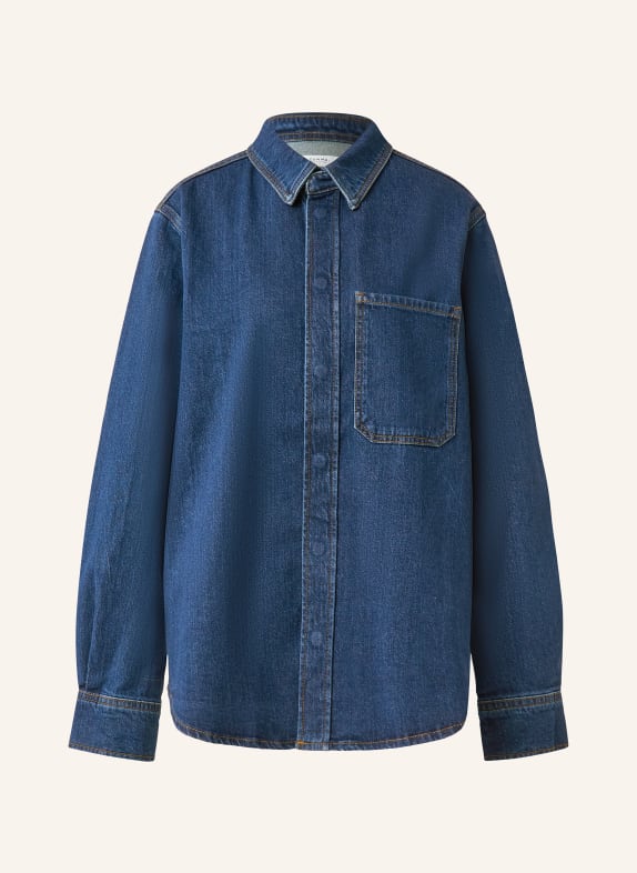 comma casual identity denim shirt DARK BLUE