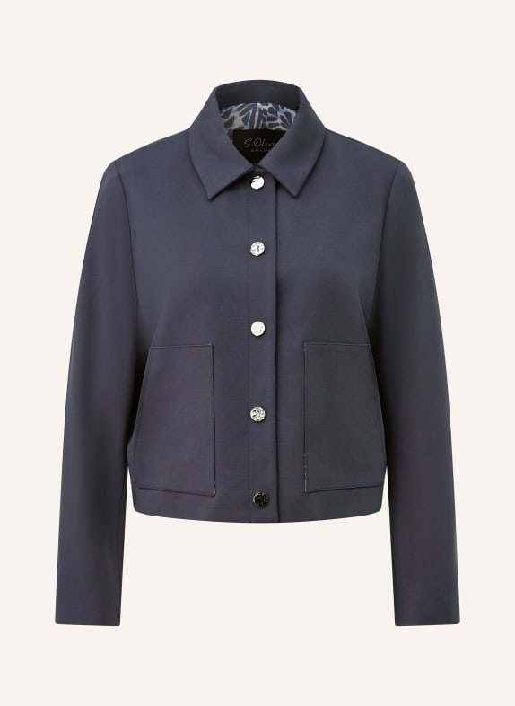s.Oliver BLACK LABEL veste carrée BLEU FONCÉ