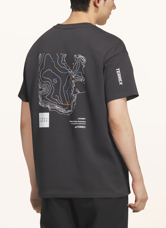 adidas TERREX T-shirt GRAPHIC DONKERGRIJS