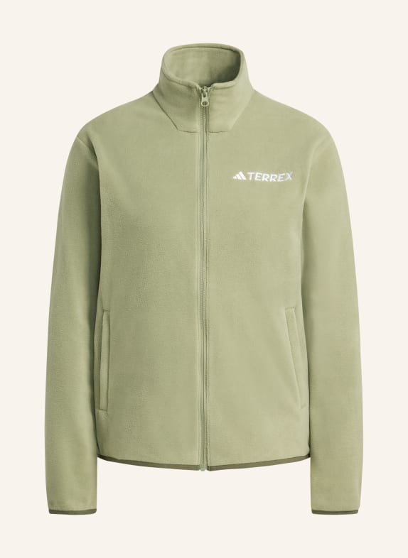 adidas TERREX Fleecová bunda MULTI ESSENTIALS SVĚTLE ZELENÁ