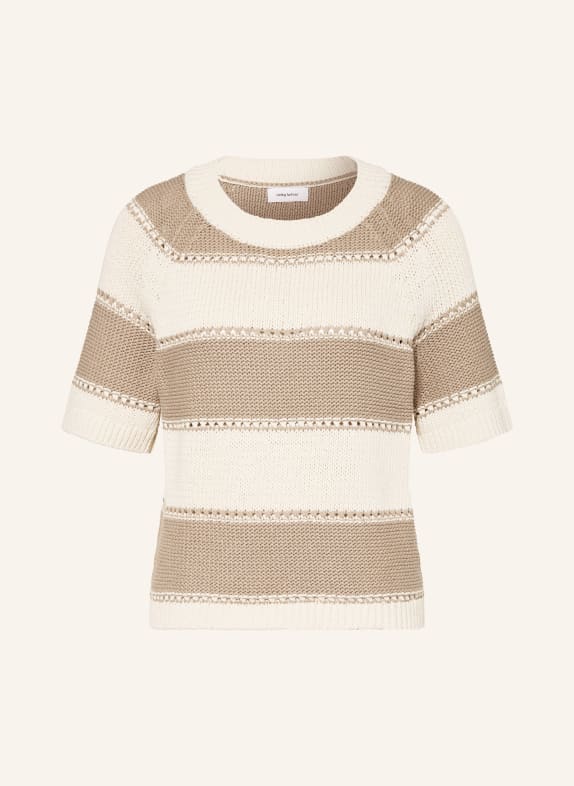darling harbour koszulka z dzianiny champagne / taupe